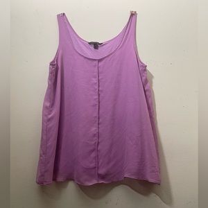 Banana Republic layered tank top pink with layered silk